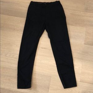 Black skinny chino pants